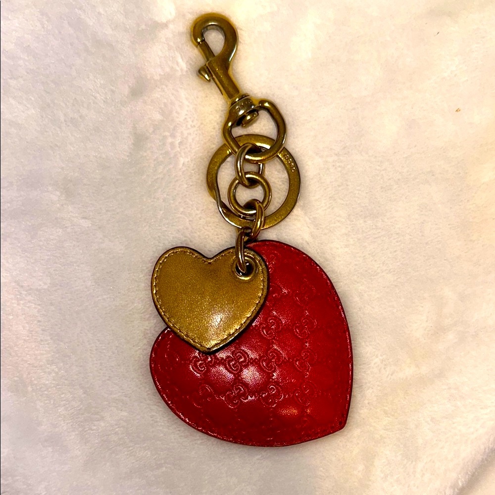 Gucci Red and Gold Key chain